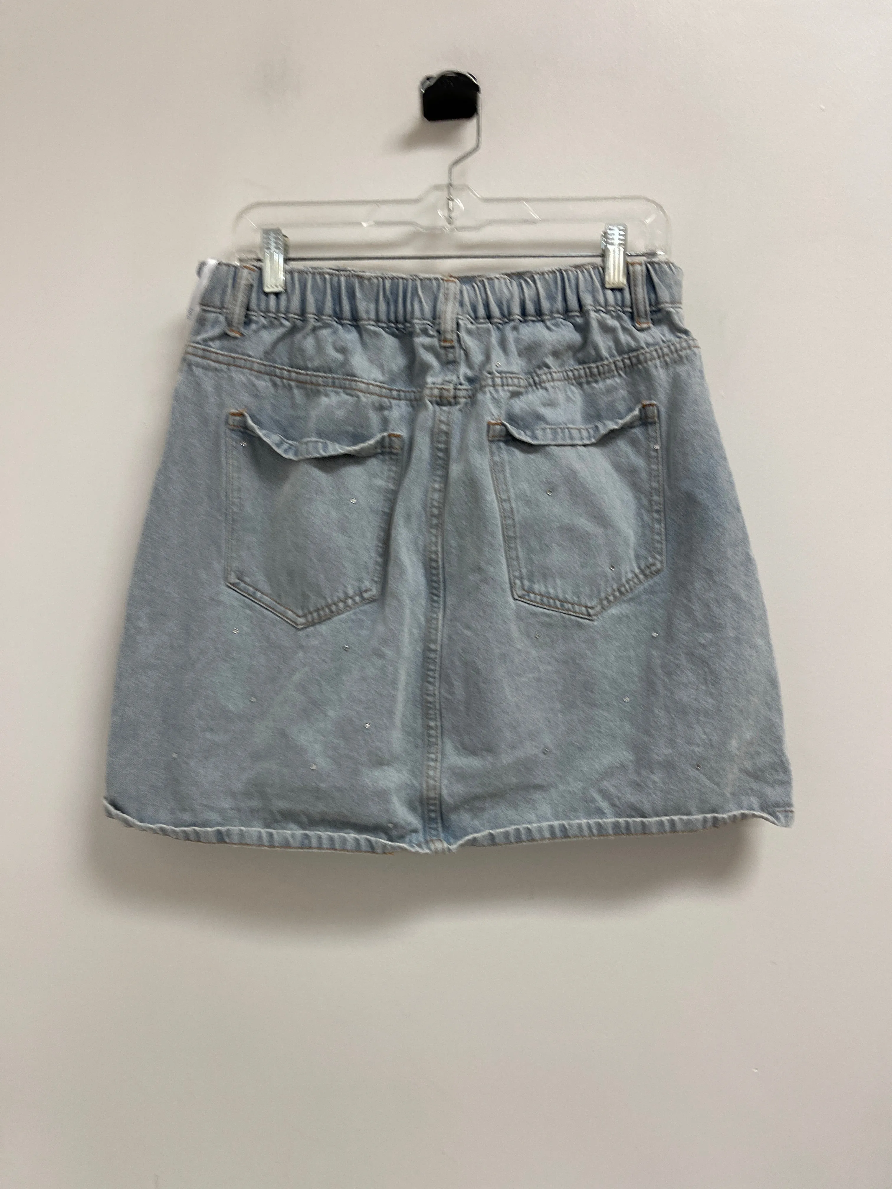 Skirt Midi By Clothes Mentor In Blue Denim, Size: 6
