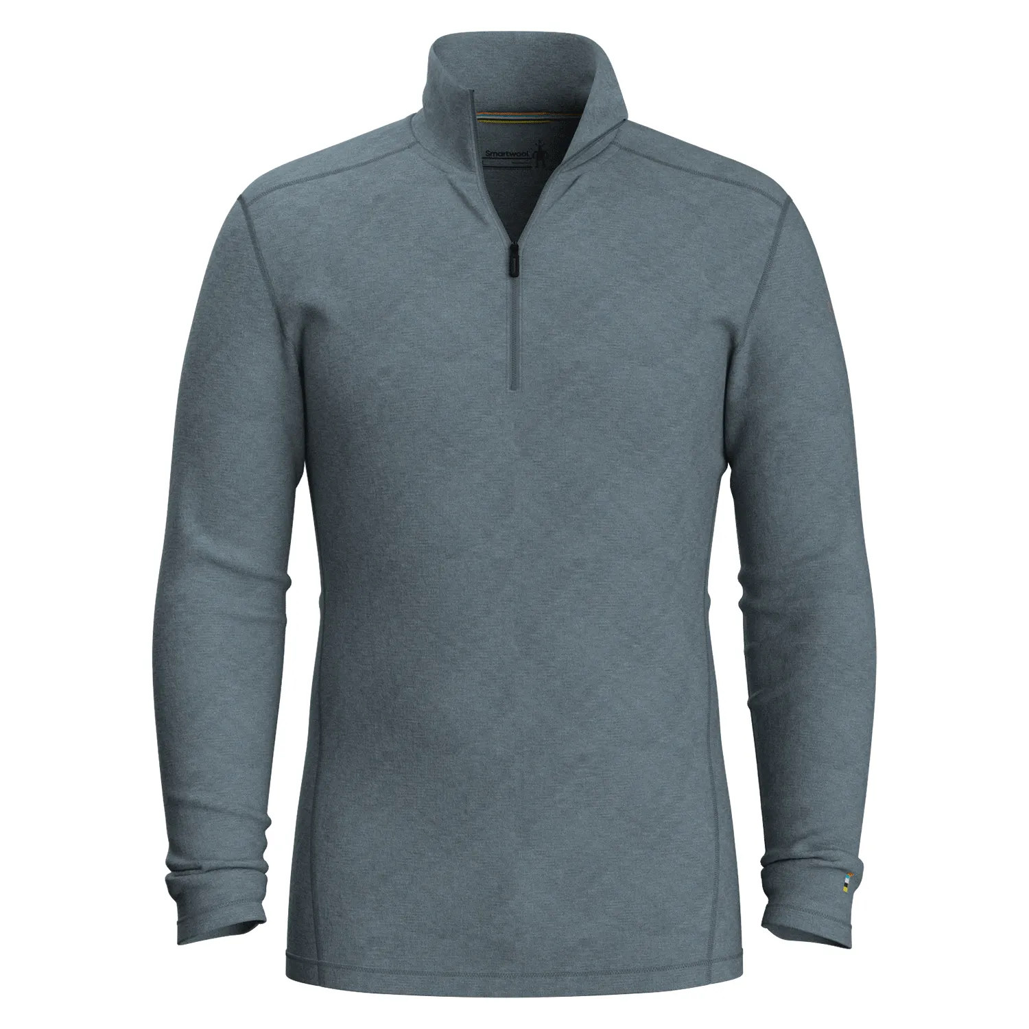 Smartwool Men's Classic Thermal Merino 1/4 Zip Base Layer Pewter Blue Heather