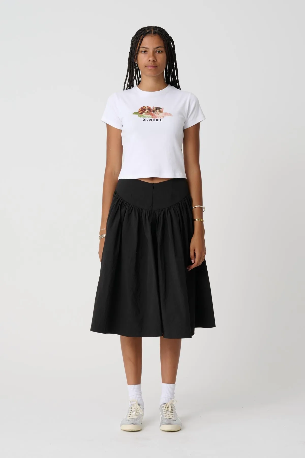 SOFIA MIDI SKIRT - Black