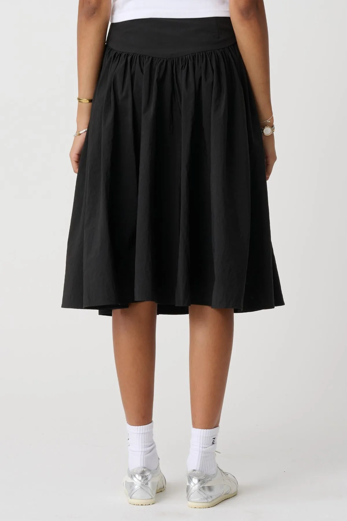 SOFIA MIDI SKIRT - Black