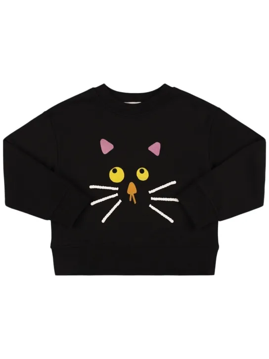 Stella McCartney Kids   Printed cotton sweatshirt 