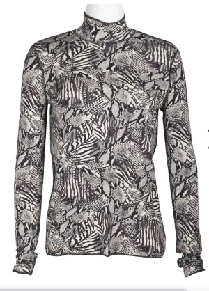 Tahari Long Sleeve Turtle Neck Top