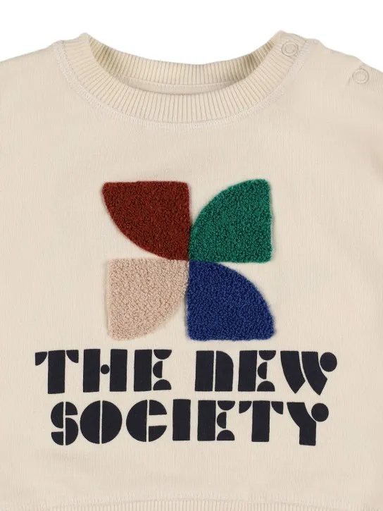The New Society   Printed cotton sweatshirt 