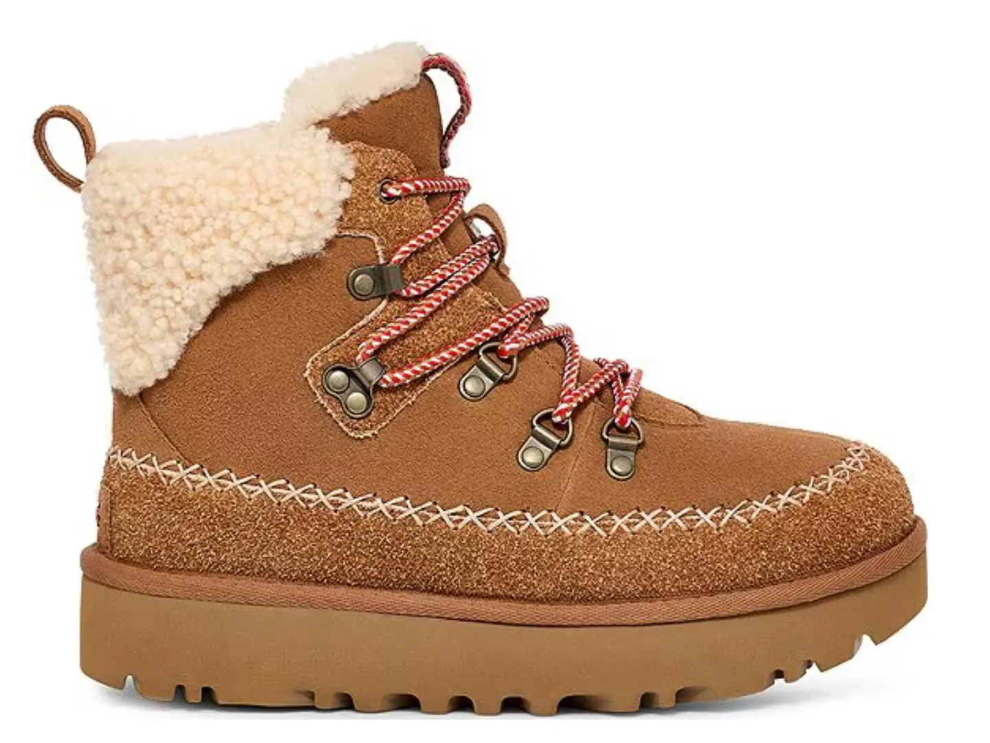 Ugg: Classic Alpine Lace Up in Chestnut