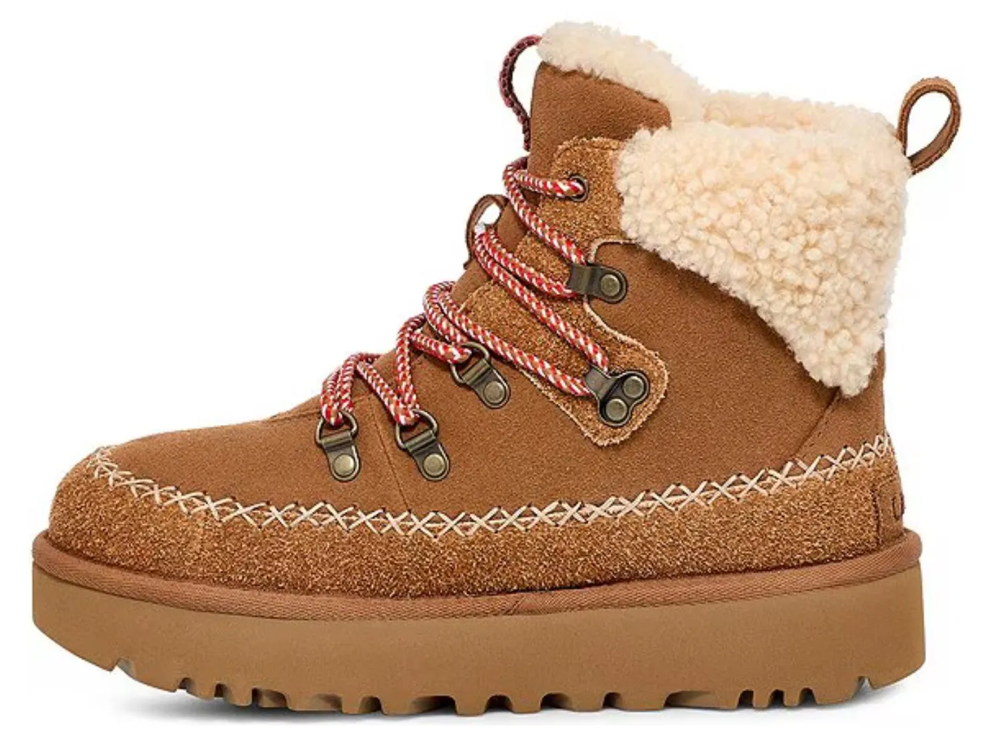 Ugg: Classic Alpine Lace Up in Chestnut