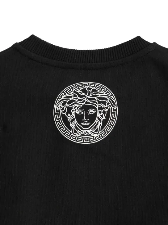 Versace   Logo print cotton sweatshirt 