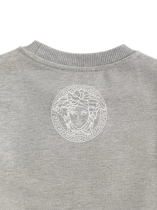 Versace   Logo print cotton sweatshirt 