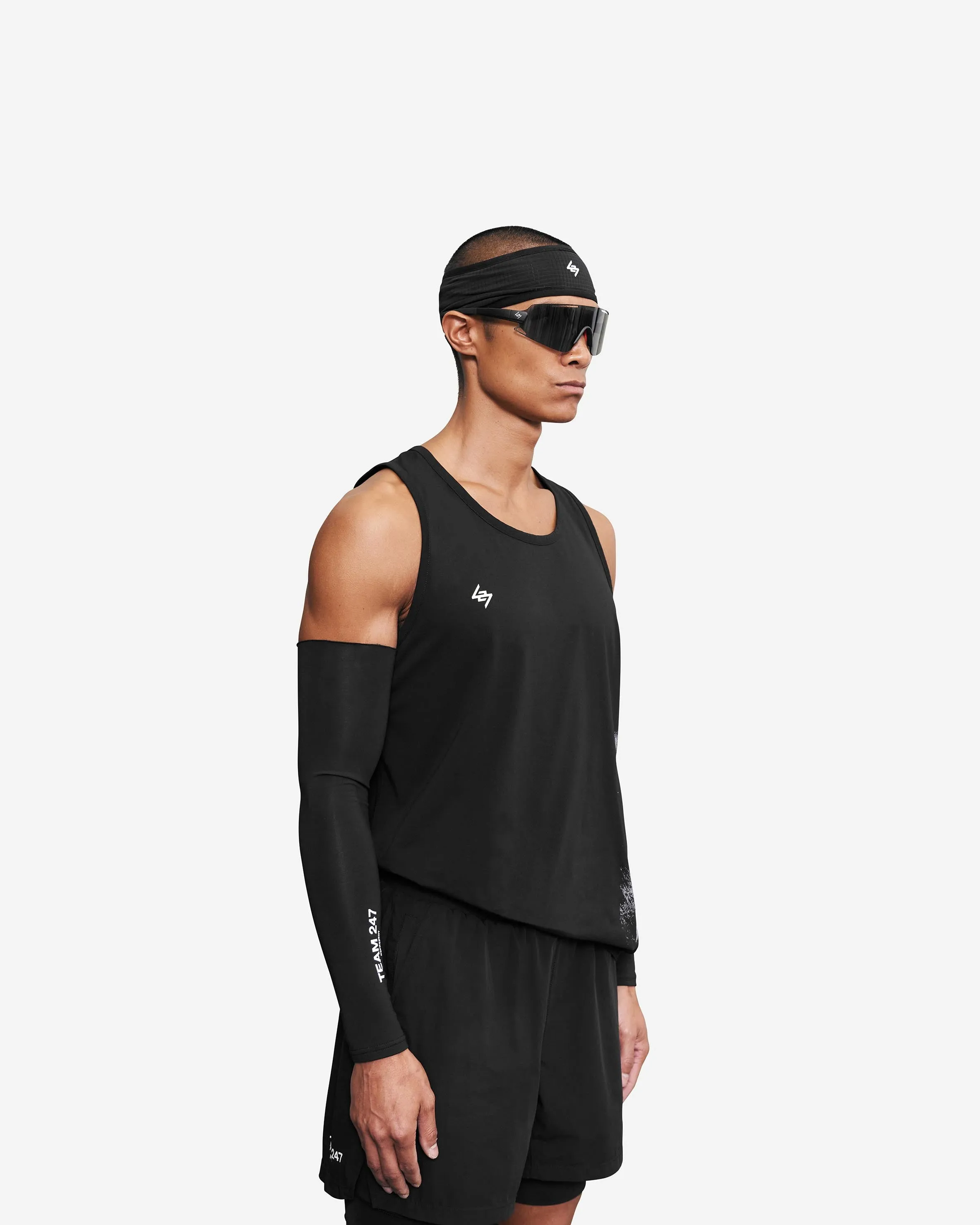 Vintage 247 Run Vest - Black Papyrus
