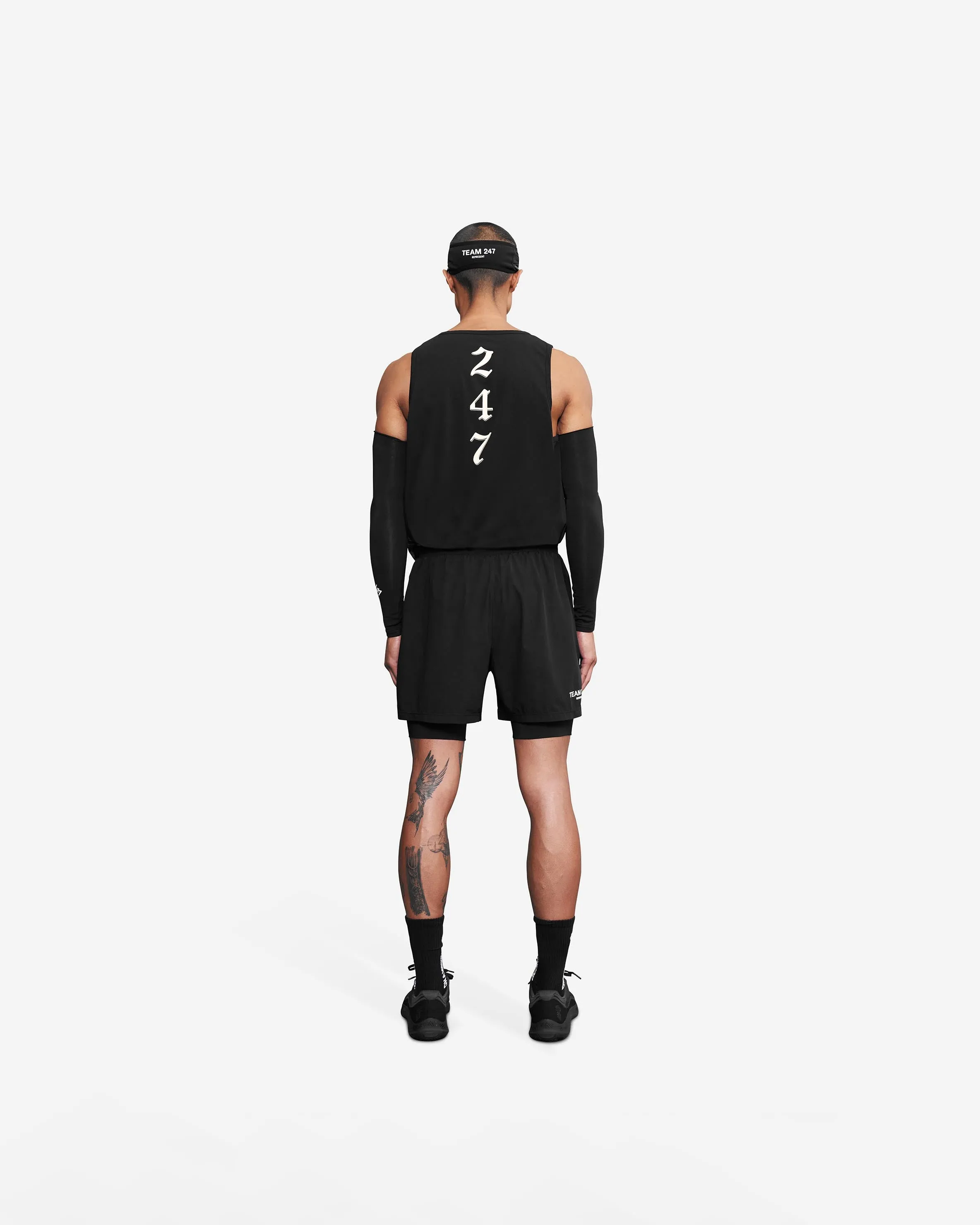 Vintage 247 Run Vest - Black Papyrus