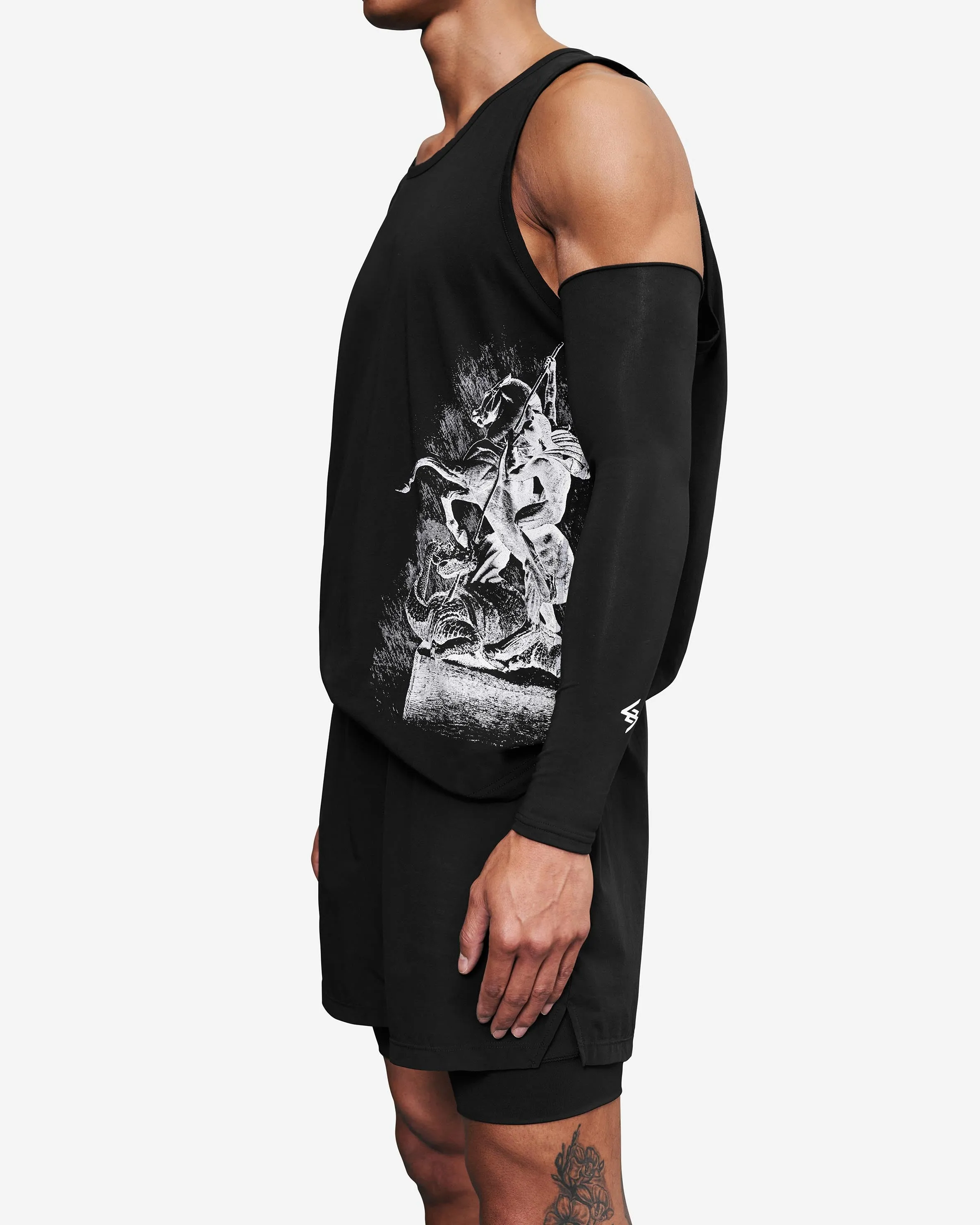 Vintage 247 Run Vest - Black Papyrus