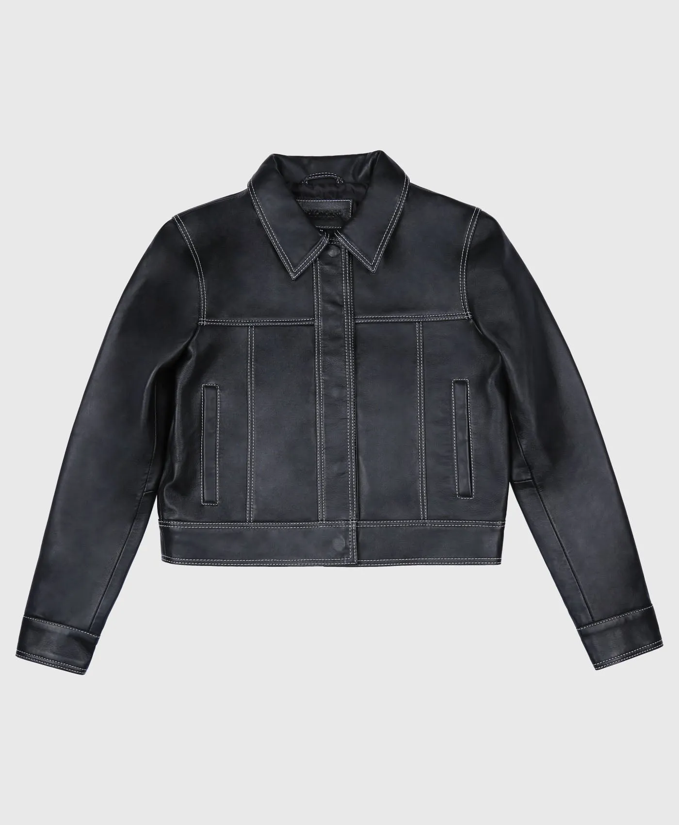 Vintage Vixen Contrast Leather Jacket