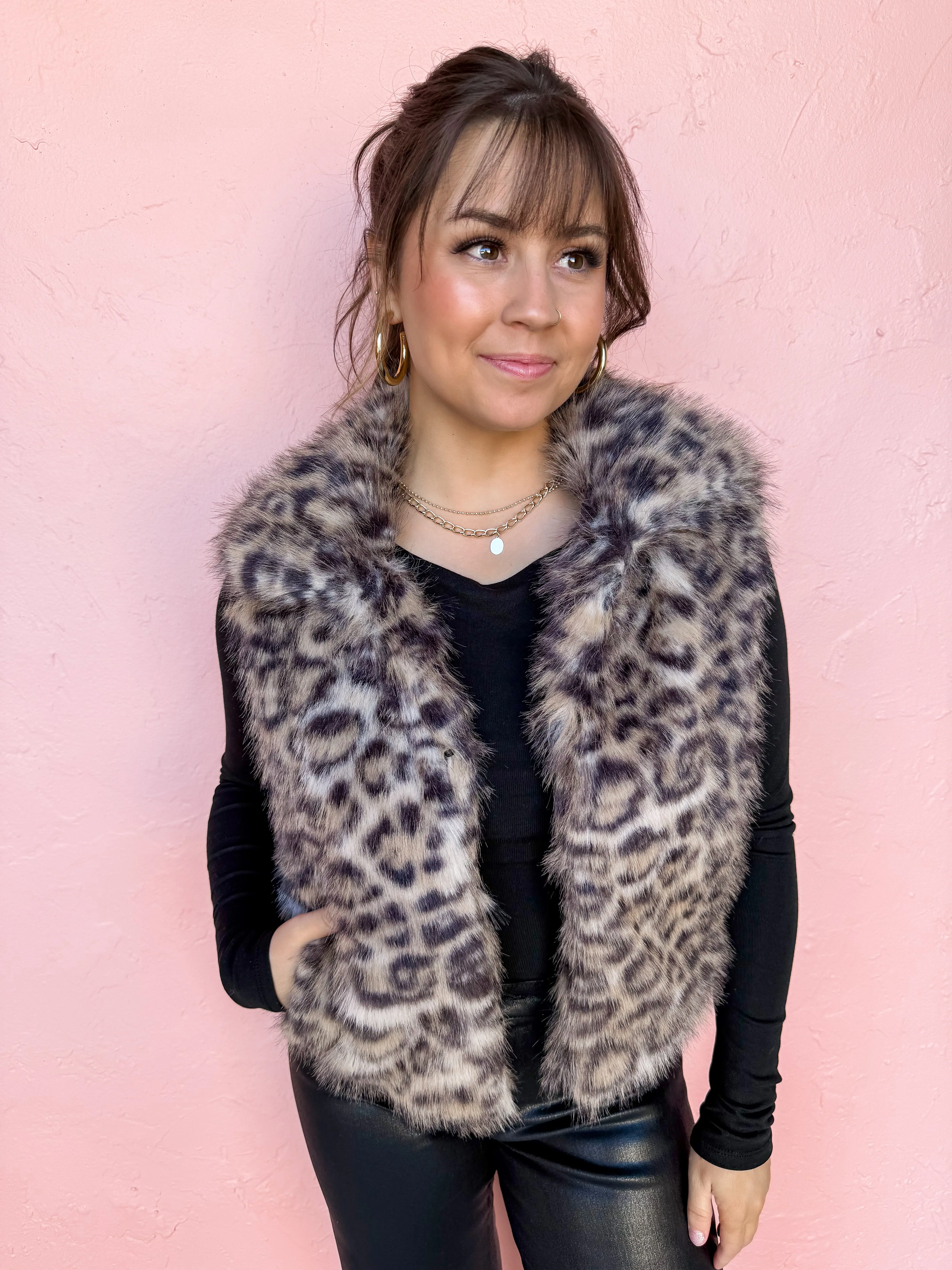 Want You Around Faux Fur Vest