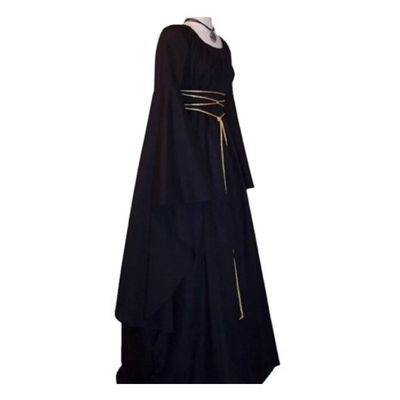 Women Halloween solid color front strappy lace up party dresses