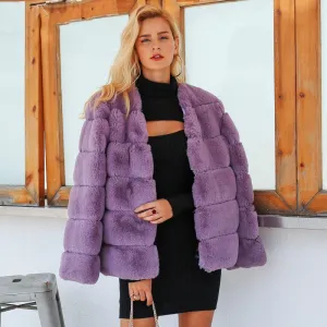 Women's Winter Fluffy Faux Fur Coat