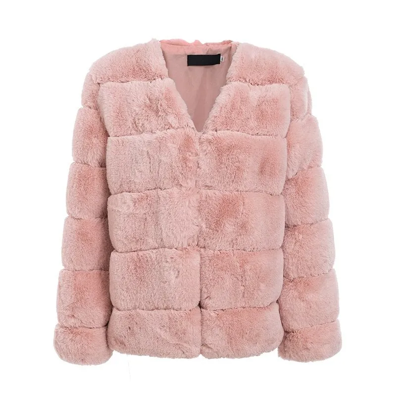 Women's Winter Fluffy Faux Fur Coat