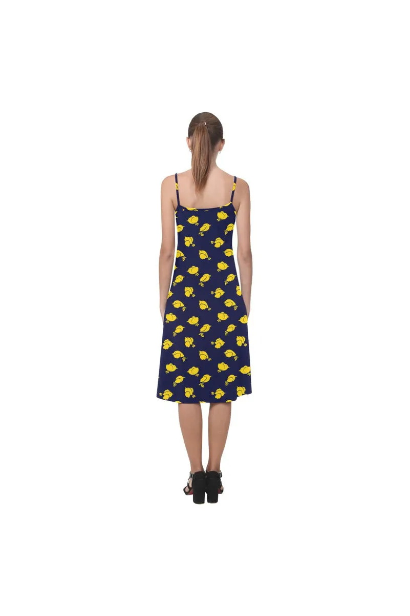 Yellow Birdies Alcestis Slip Dress