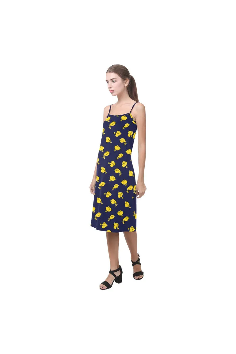Yellow Birdies Alcestis Slip Dress