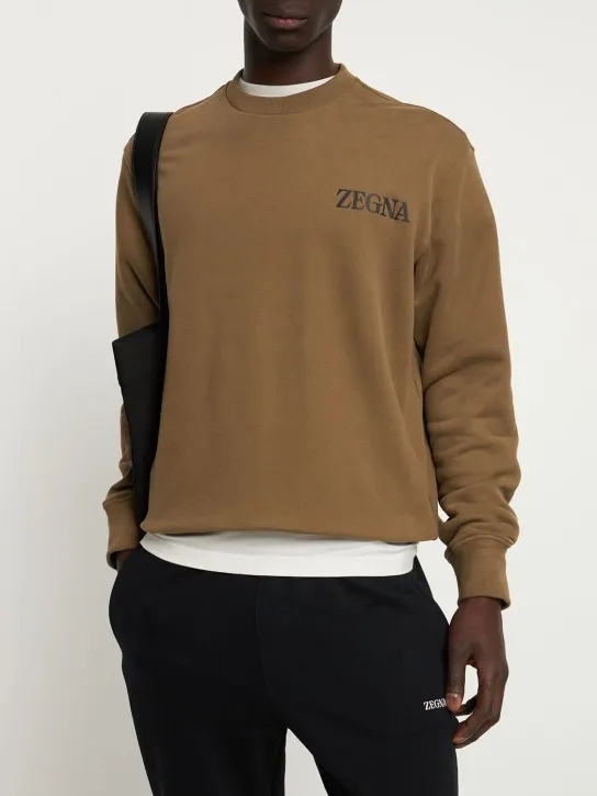 Zegna   Cotton crewneck sweatshirt 