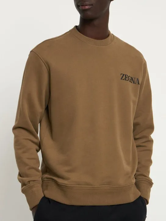 Zegna   Cotton crewneck sweatshirt 