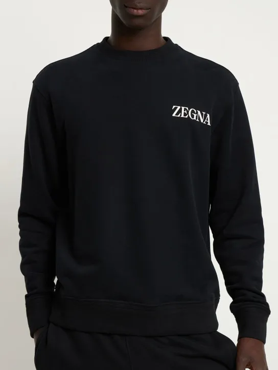 Zegna   Cotton crewneck sweatshirt 