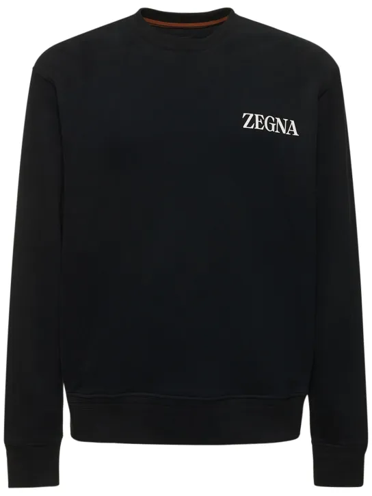 Zegna   Cotton crewneck sweatshirt 