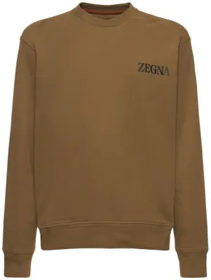 Zegna   Cotton crewneck sweatshirt 