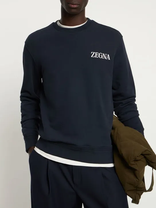 Zegna   Cotton crewneck sweatshirt 