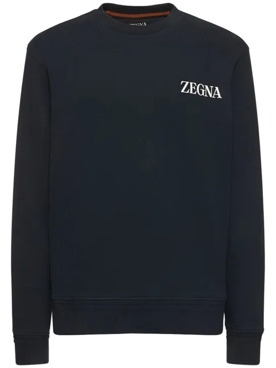 Zegna   Cotton crewneck sweatshirt 
