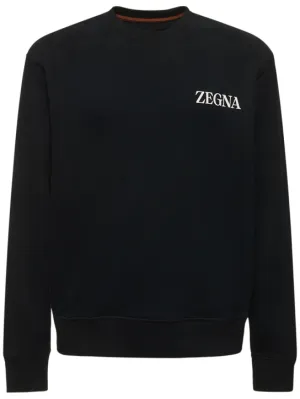 Zegna   Cotton crewneck sweatshirt 