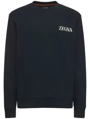 Zegna   Cotton crewneck sweatshirt 